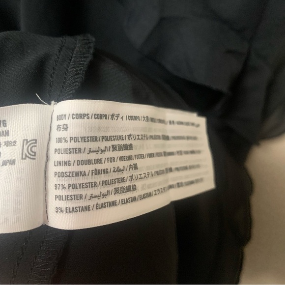 Abercrombie & Fitch Ruffle Mini Dress Black Small Petite NWT New - Picture 13 of 15